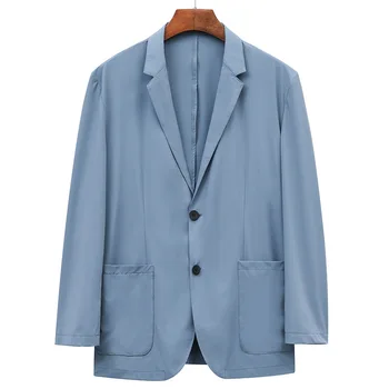 E1638-Мужской повседневный весенне-осенний костюм, мужское свободное пальто