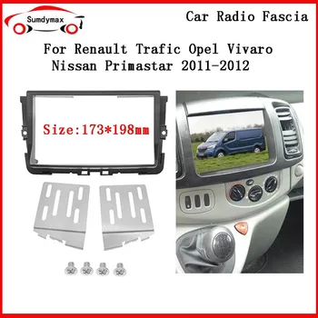 Автомагнитола Фасция Для Переоборудования Автомобиля Рамка Панель DVD Плеер Рамка Комплекты Для Renault Trafic Opel Vivaro Nissan Primastar 2011+