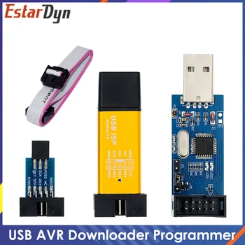 Алюминиевый корпус USBASP USBISP AVR программатор USB ISP USB ASP ATMEGA8 ATMEGA128 Поддержка Win7 64 (случайный цвет)