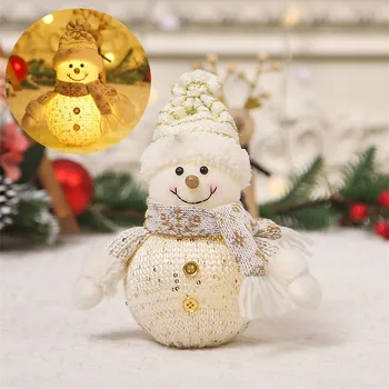 Ледяные украшения, украшения для белых кукол-снеговиков, старик-гном, креативные куклы с подсветкой, металлическая скульптура