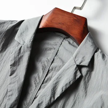 Мужской пиджак K-Men, весеннее легкое деловое повседневное формальное серое пальто для мужчин