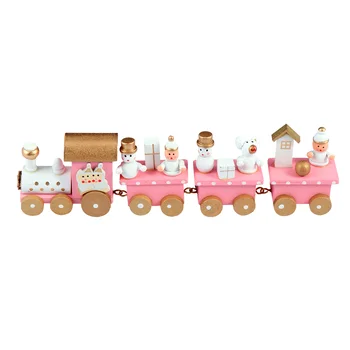 Рождественский поезд, детская игрушка, Миниатюрный Рождественский поезд, Рождественский поезд под елкой, настольный набор для поезда, Рождественские украшения для поезда