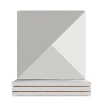 Трехцветные оттенки серого и Белого Керамические Подставки (Квадратные) керамический набор Подстаканник для чашек набор подстаканников для чая Подстаканники